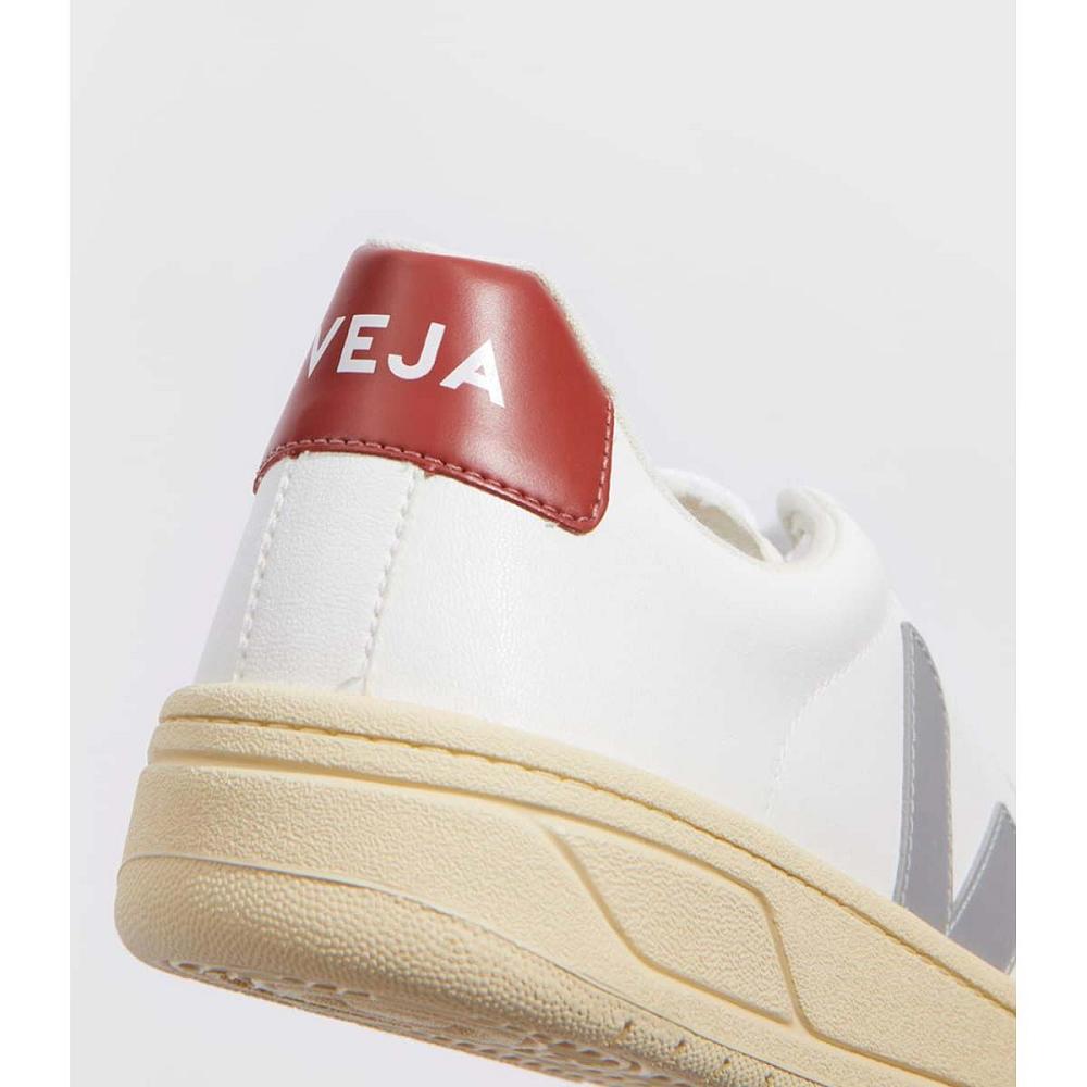 Veja URCA CWL OXFORD-GREY Sneakers Dames White/Red | BE 632TCE